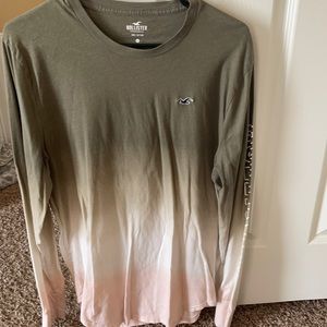 Men’s long sleeve ombré Hollister shirt